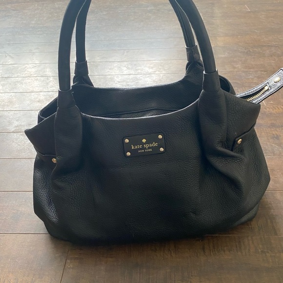 Kate Spade Stevie Berkshire Road Black Leather satchel - Picture 3 of 16